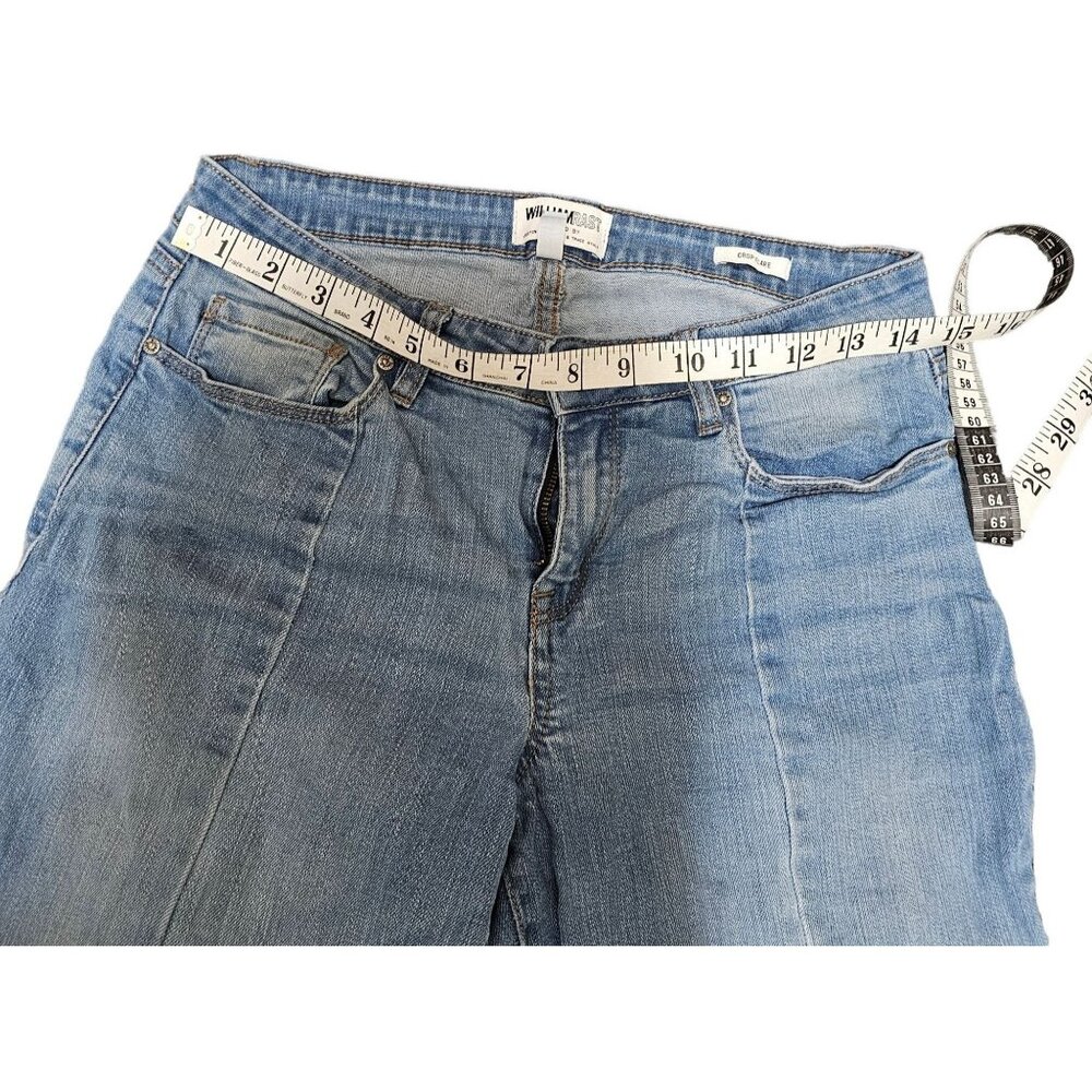William Rast Color Block Cropped Jeans Size 27 - Picture 8 of 10